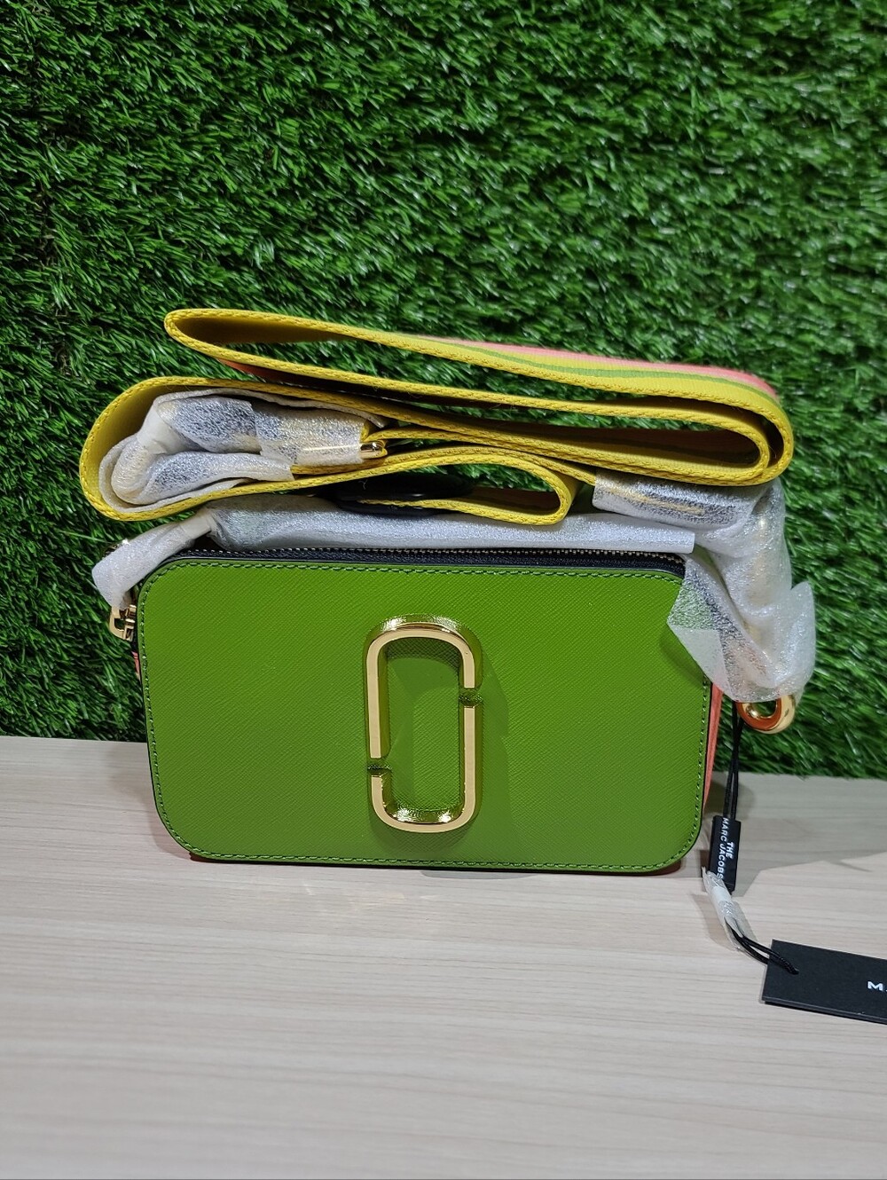Marc Jacobs The Snapshot Colorblock Crossbody Bag / Peridot Multi NWT - Picture 3 of 10